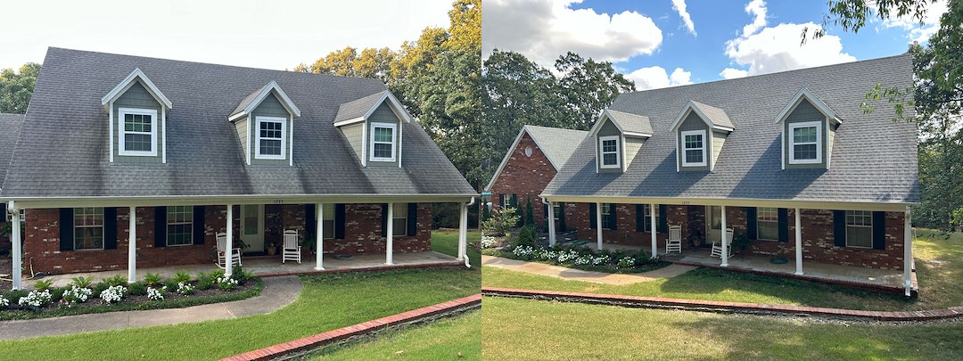 Roof Cleaning Project in Fayetteville, Arkansas